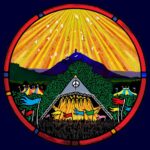 Artwork publikovaný pořadateli festivalu Glastonbury (Stanley Donwood)