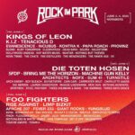 Plakát k vystoupení Foo's na Rock im Park (4. 6. 2023)
