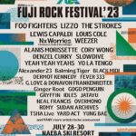 Plakát k vystoupení Foo's na Fuji Rock Festivalu (29. 7. 2023)