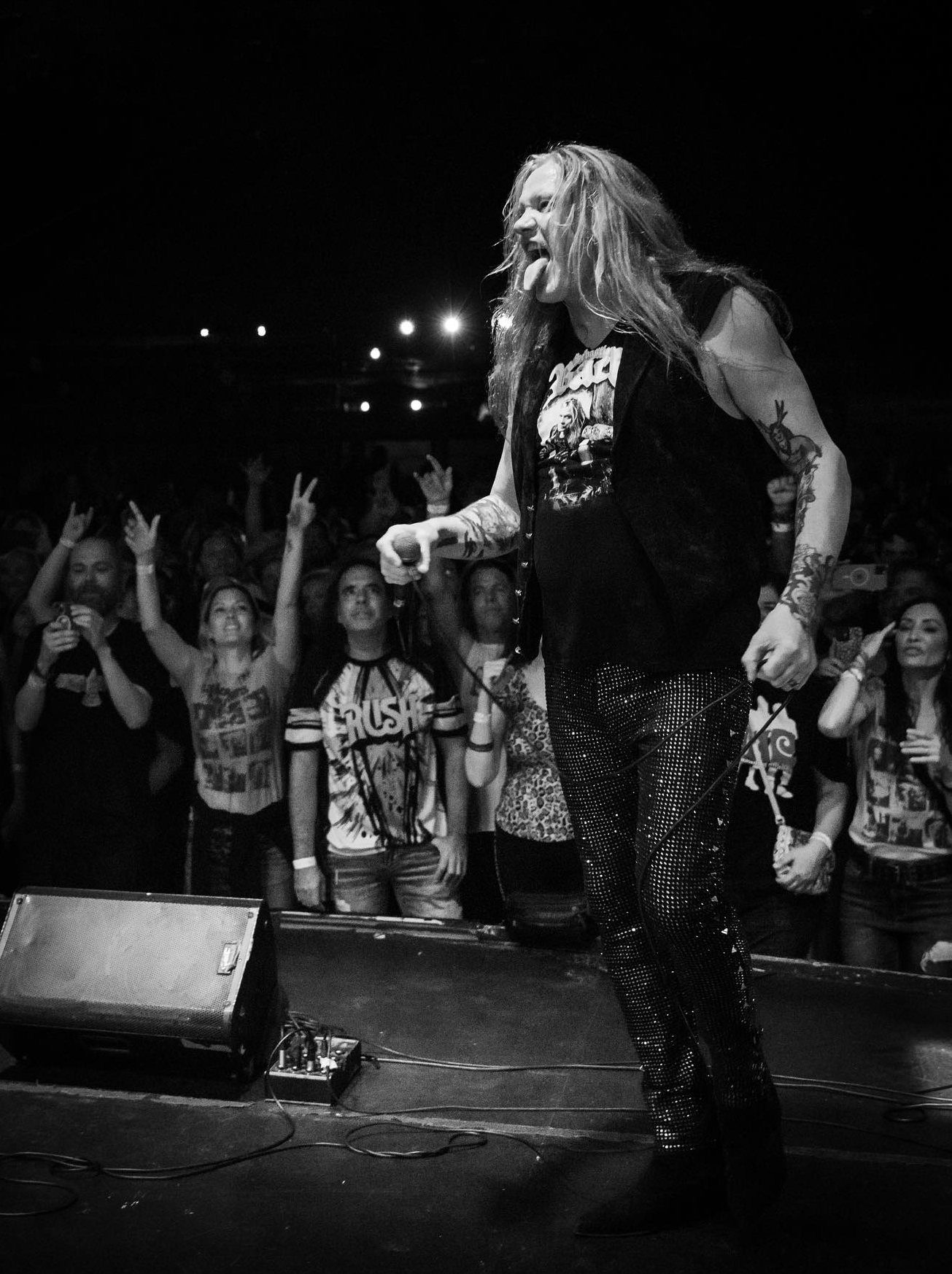 Chevy Metal během koncertu v Agoura Hills (Andi K. Taylor)