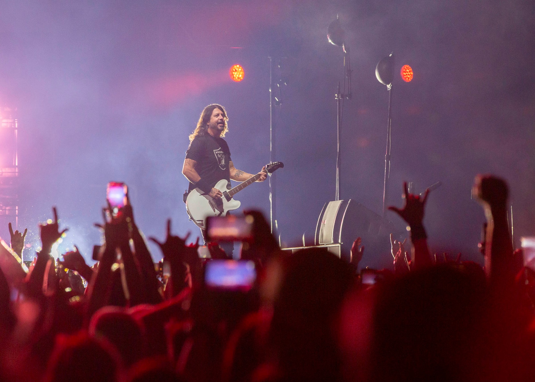 Foo Fighters během vystoupení ve washingtonském Spokane (Nick Brommer)