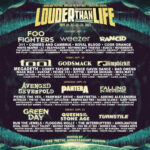 Plakát k vystoupení Foo's na festivalu Louder Than Life (21. 9. 2023)