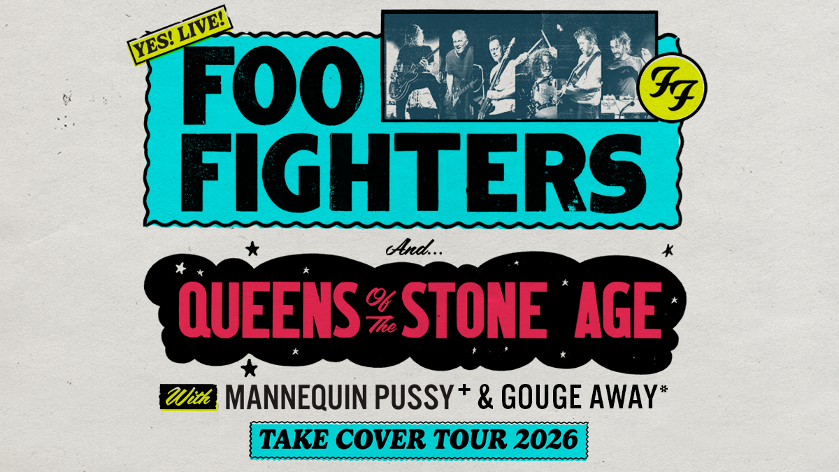 Artwork Foo Fighters k turné 'Take Cover Tour'